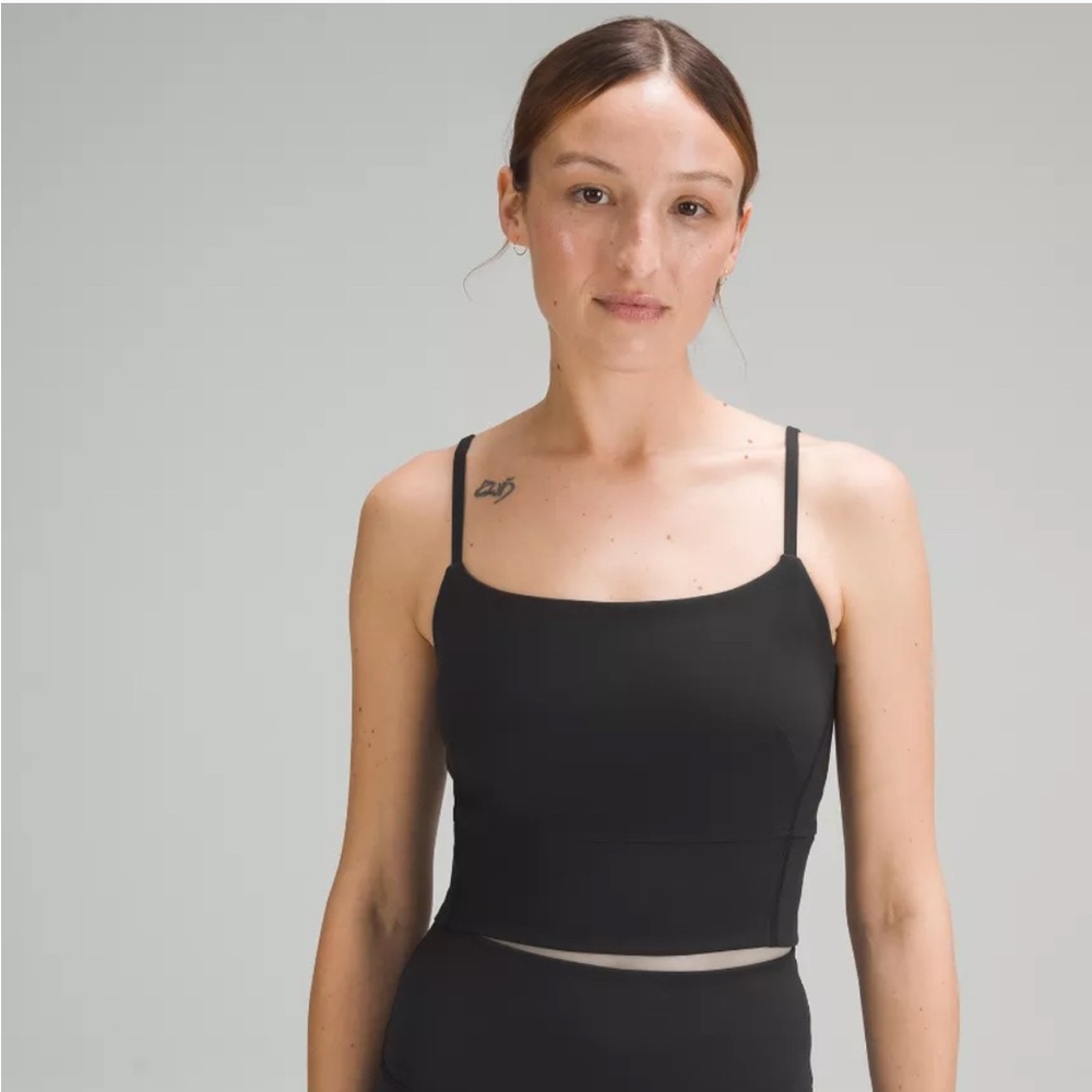 Women's Lululemon Wunder Train Strappy Tank Top in Black Size 6